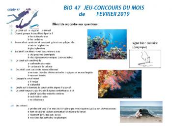 Bio 47 jeu concours de fevrier 2019